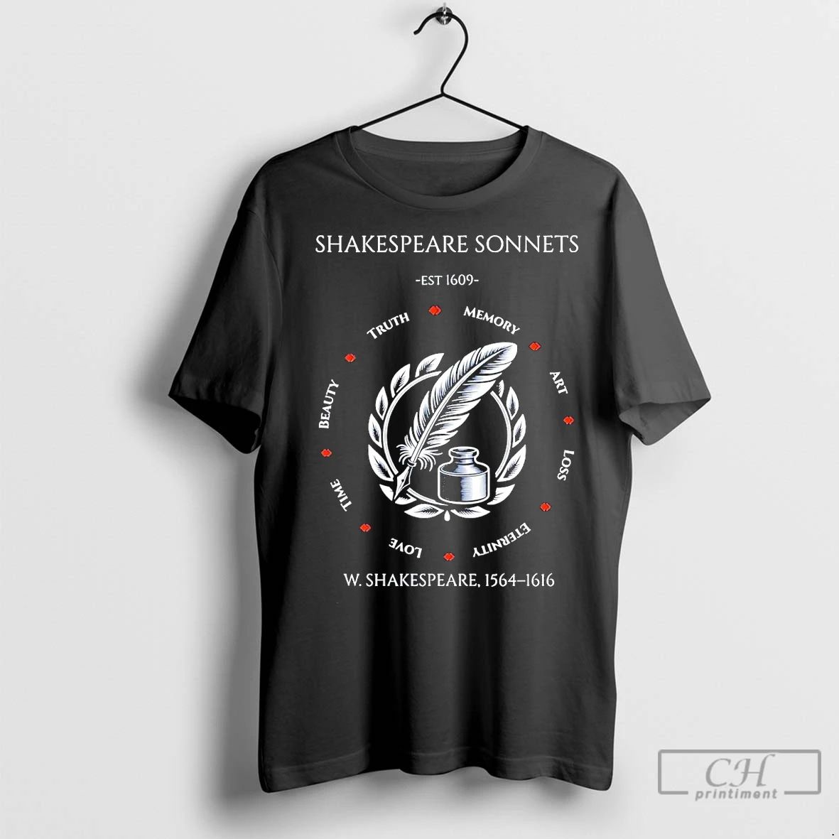 Premium Shakespeare Sonnets Est 1609 Truth Memory Art Loss Eternity Love Time Beauty