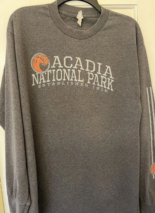 Acadia National Park Unisex  Long Sleeved T-Shirt Size L