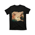 Funny Cat Swatting God's Hand Parody Art "The Divine Swipe" T-Shirt Humorous MEN