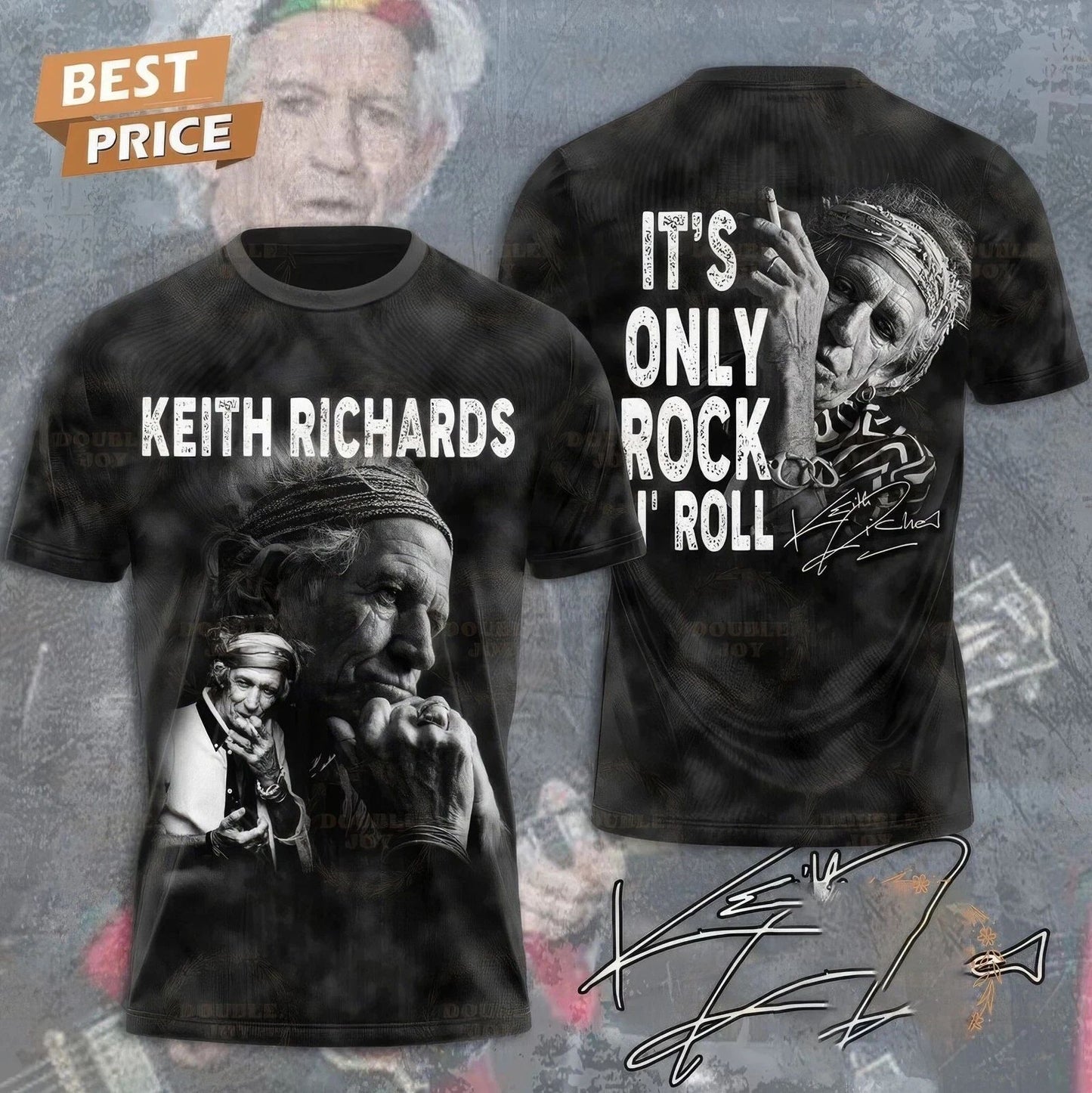 Keith Richards Its Only Rock And Roll 3D T Shirt