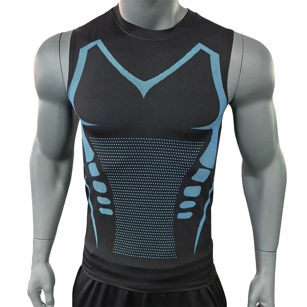 2024 New Compression Shirt Version Shaping Sleeveless Vest Mens Summer