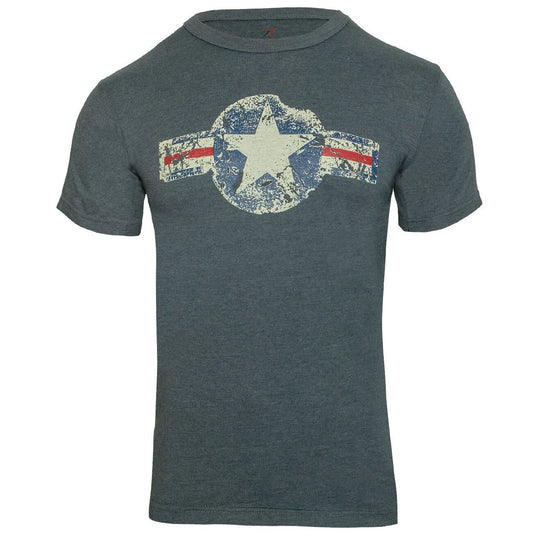 Vintage Army Air Corp Retro Blue T-Shirt Tee Shirt
