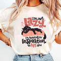 I'm Not Lazy Black Cat Shirt Funny Sarcastic Quote Tee Cat Lover Gift for Women