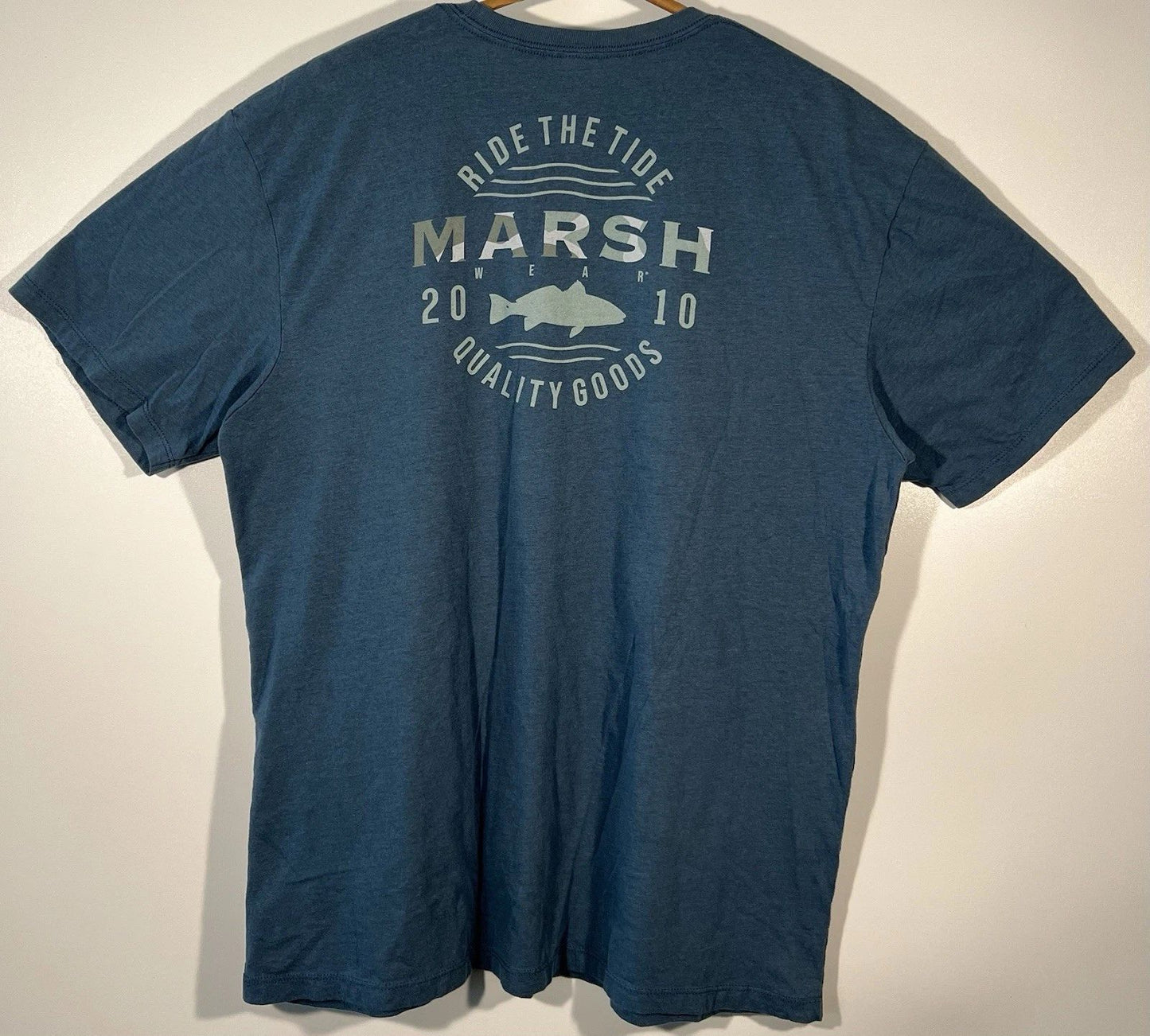 Marsh Wear Men’s Fishing Graphic Tee Shirt Short Sleeve Fish Outdoors Size XL