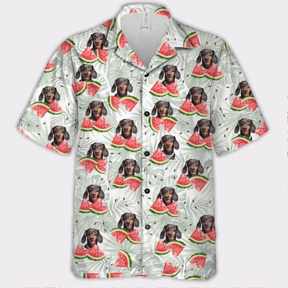 Custom Your Own Hawaiian Shirt With Your Pet Photo