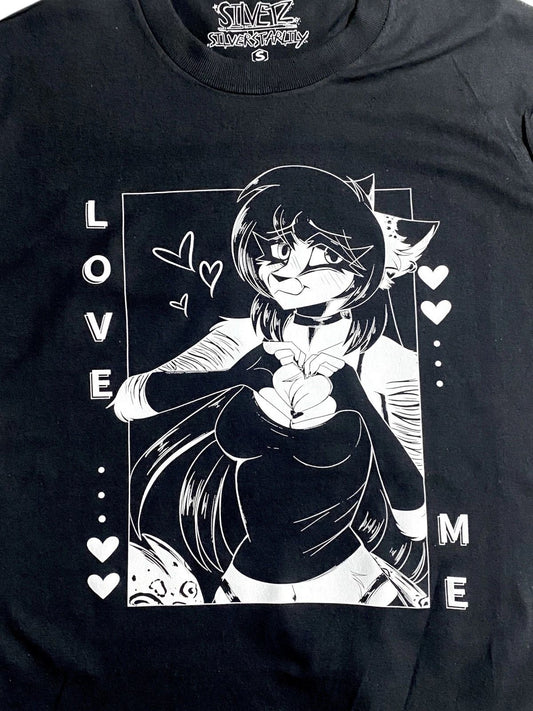Love me - Y2K Furry Cute Kitten Girl T-Shirt