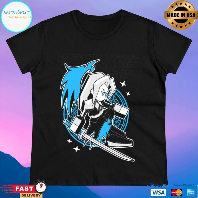 Sephiroth Final Fantasy VII Cartoon T-shirt