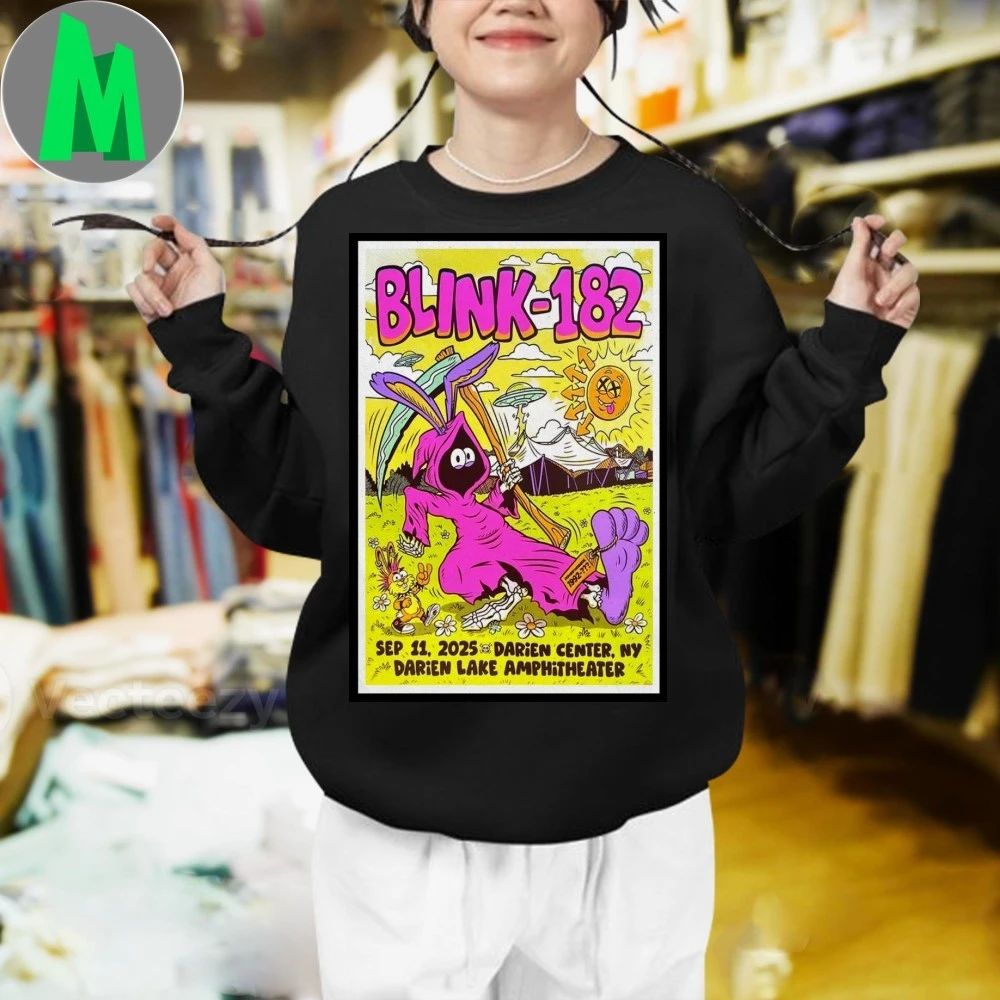 Blink-182 Sep 11 2025 Darien Lake Performing Arts Center Poster T-Shirt