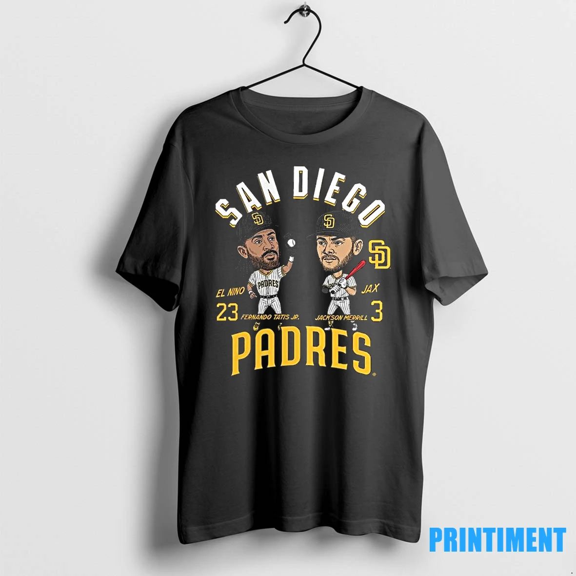 Fernando Tatis Jr Jackson Merrill San Diego Padres Caricature Player Duo Tshirts Sweater