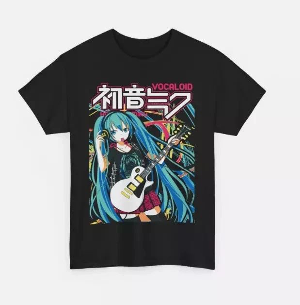 Hatsune Miku T-Shirt, Anime Girl Tee, Kawaii Vocaloid Top, Project Diva Shirt,