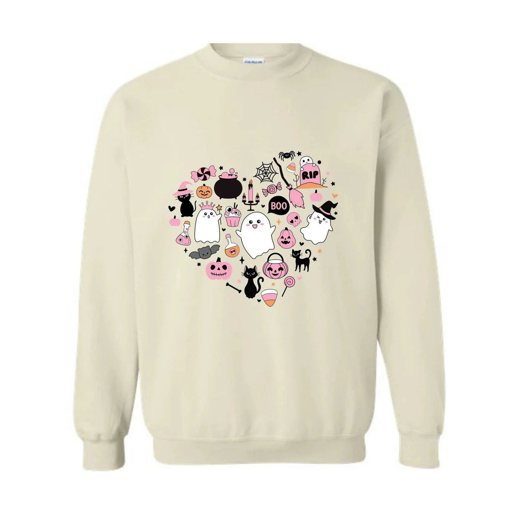 Cute Halloween Sweatshirt, Boo Shirt, Halloween Gift Sweater, Spooky Vibes Sweat