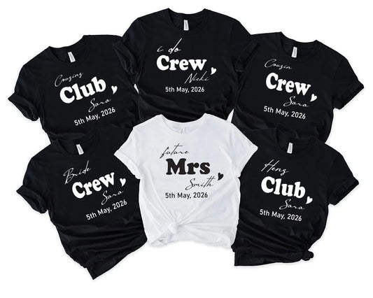 Hen Party T Shirts Hen Do Bride To Be Tribe Tops Personalised, Cousins Hen 2026