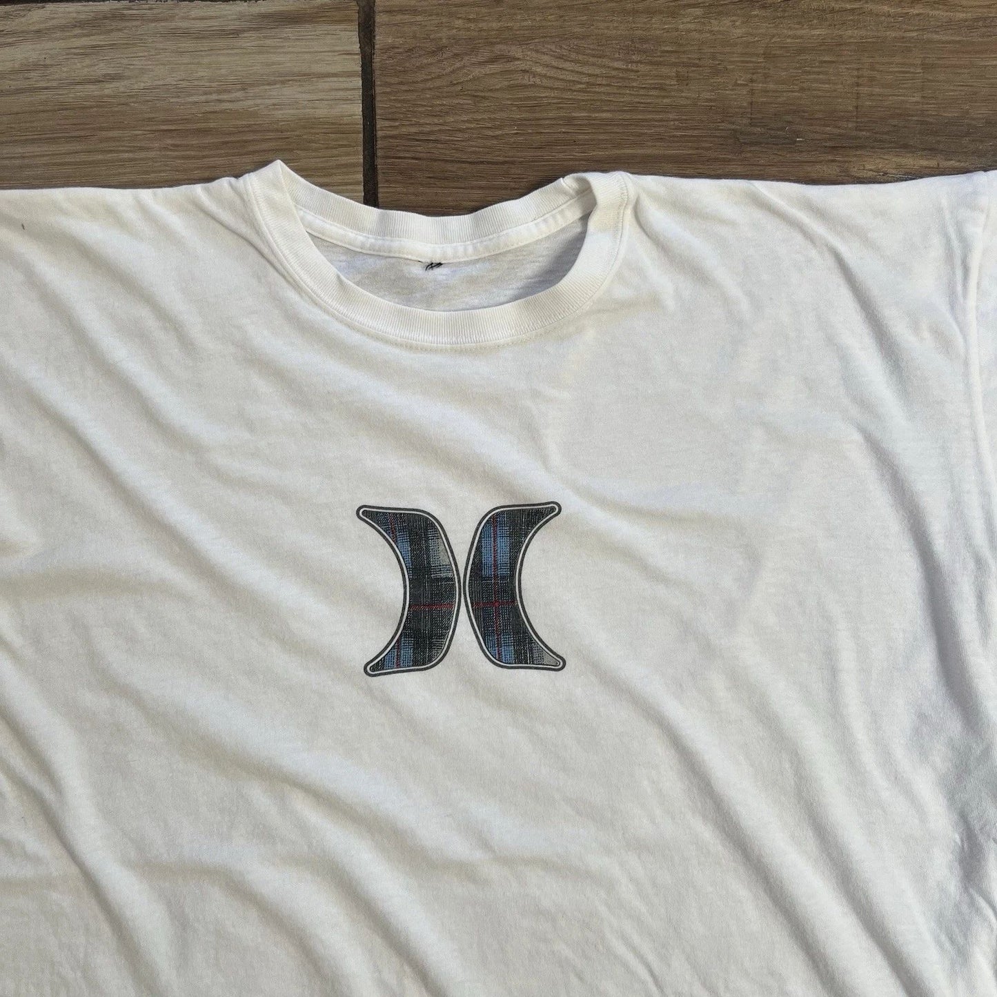Vintage Hurley T-Shirt Mens Size XL White 100% Cotton Surf