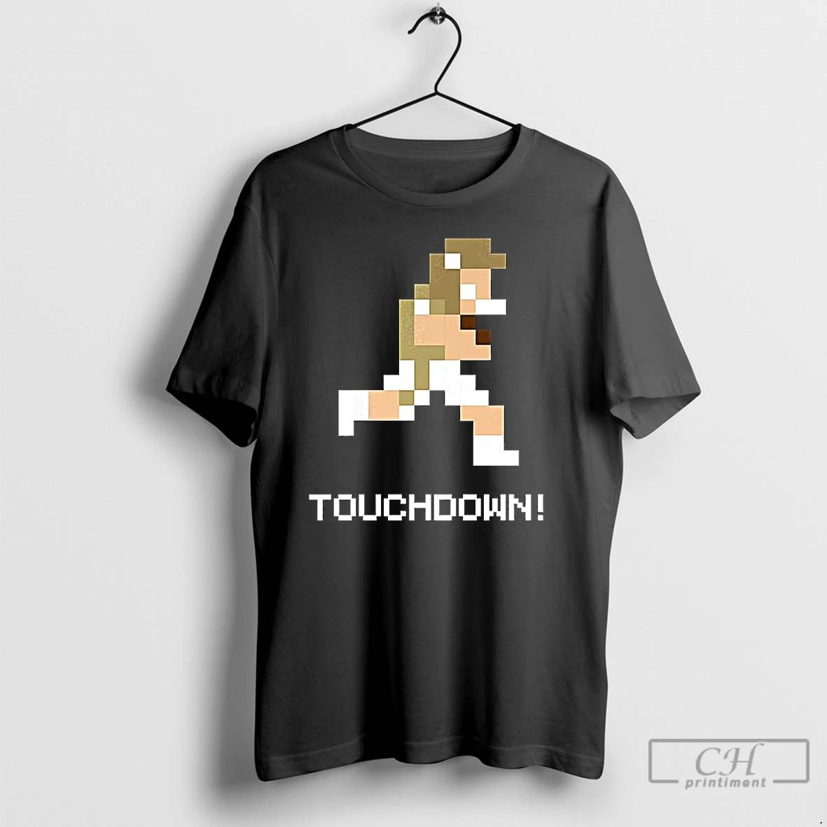 Classic Georgia Tech Yellow Football Player 8 Bit Techmo Bowl Touchdown T Shirts