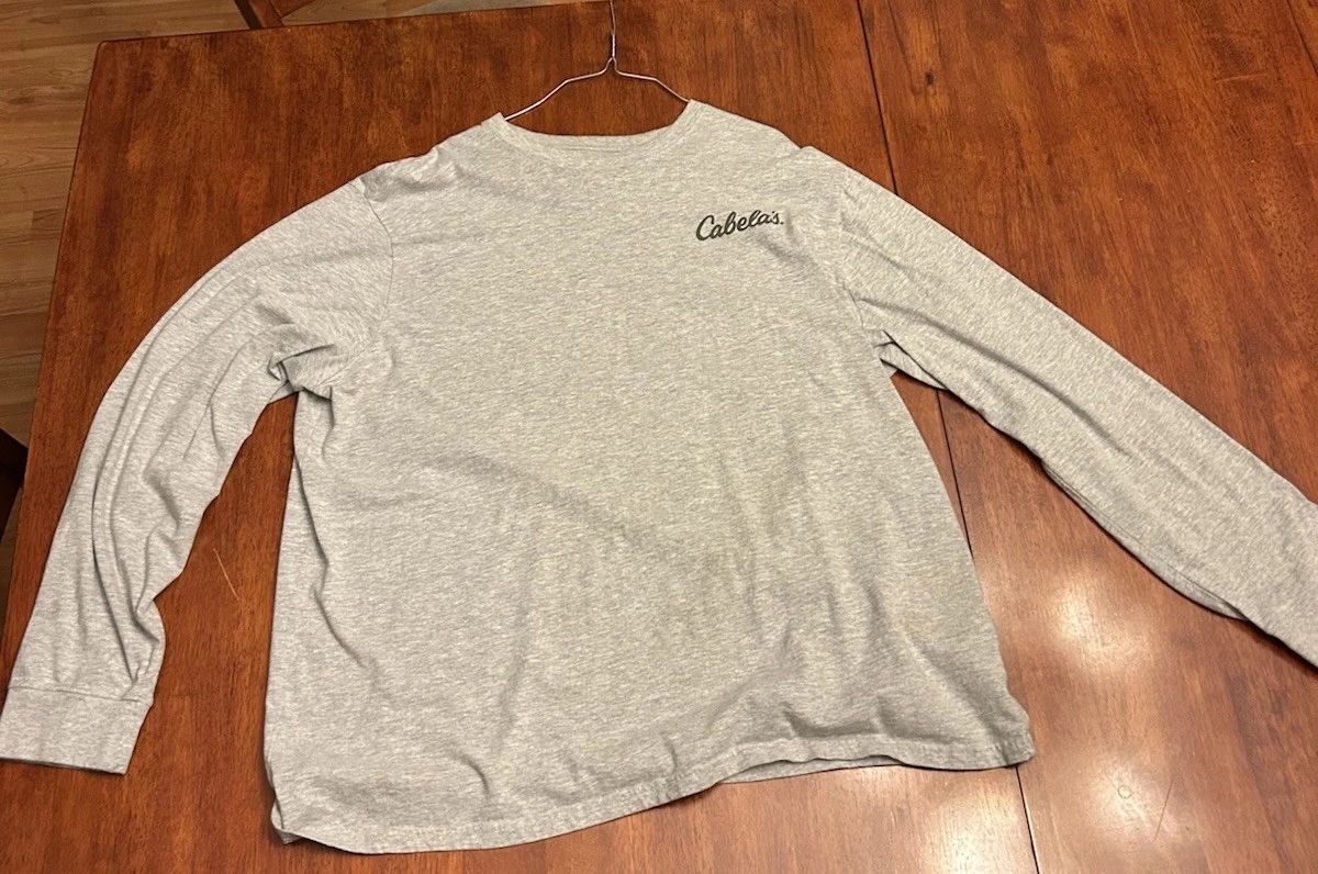 Cabela’s Long Sleeve T Shirt Old School. Nice!