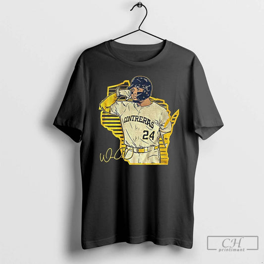 Premium William Contreras Milwaukee Brewers Mlb Baseball Call The Pen Signature T Shirts