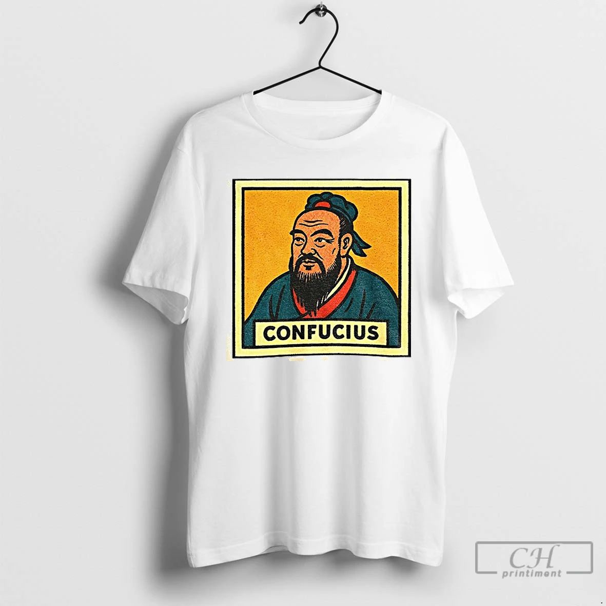 Classic Confucius Comic Retro Chinese Philosopher T Shirts