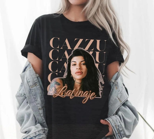 Cazzu Unisex T-Shirt, Latinaje Music Fan Tee, Tour 2026 Apparel