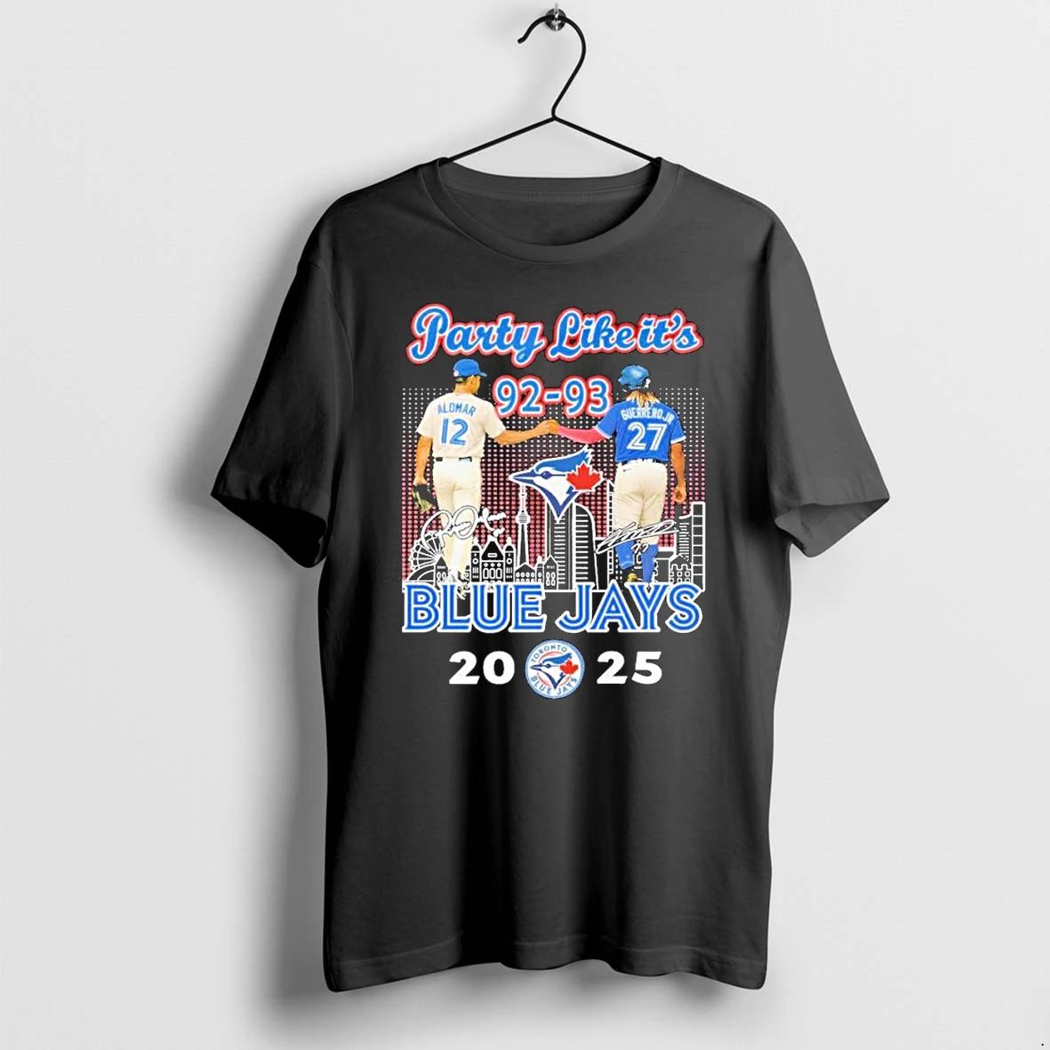 Alomar And Guerrero Jr Party Like Its 1993 Blue Jays 2025 Tshirts Sweater