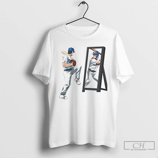 Classic Shohei Ohtani Mirror Mid Windup La Dodgers T Shirts