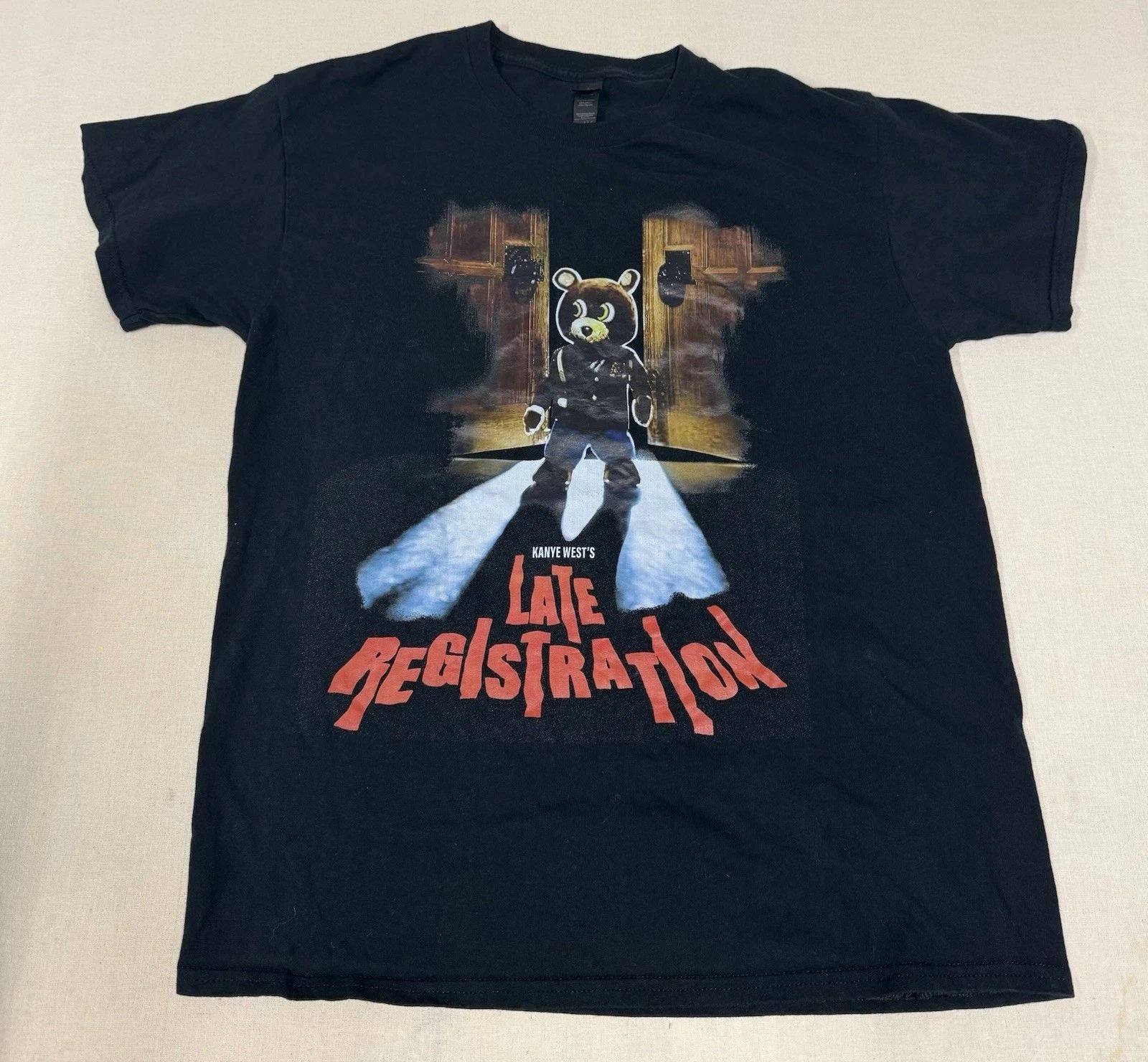 Vintage 2005 Kanye West Late Registration Tee Shirt Men L Touch The Sky Tour 13