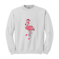 Chrismas Flamingo Sweatshirt, Cute Flamingo Sweater, Animal Christmas Sweatshirt
