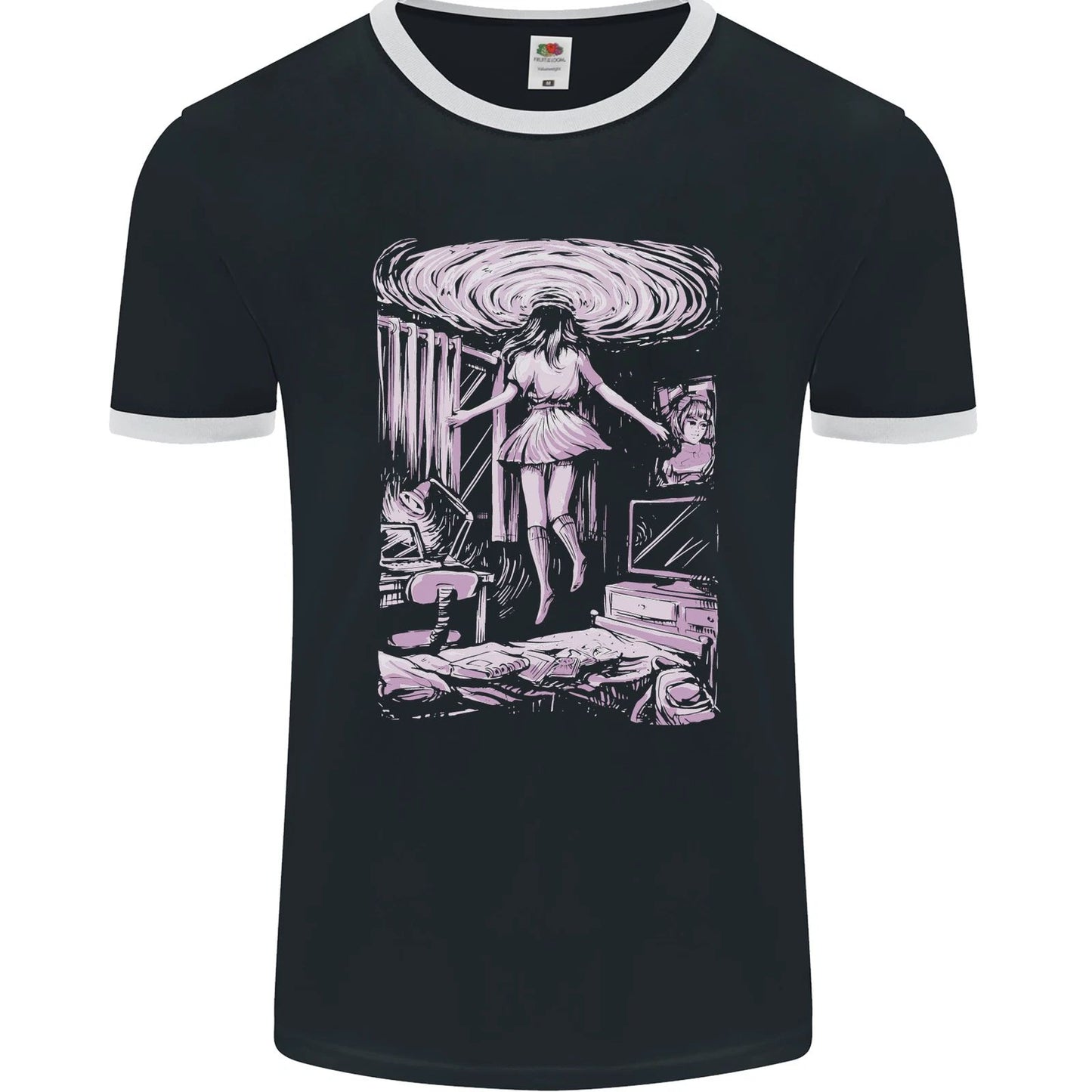 Multiverse 3rd Dimension SCI-FI Universe Mens Ringer T-Shirt FotL