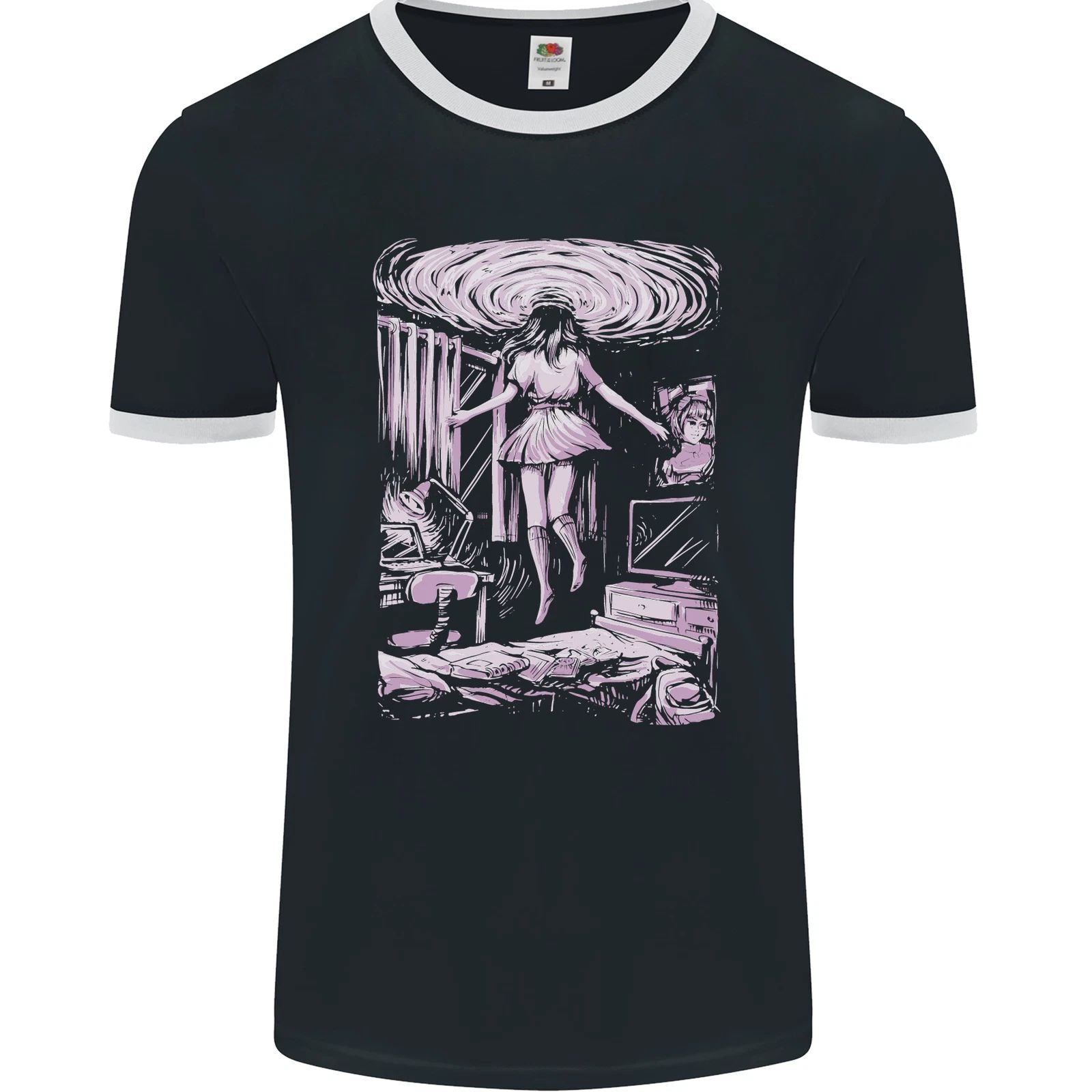 Multiverse 3rd Dimension SCI-FI Universe Mens Ringer T-Shirt FotL