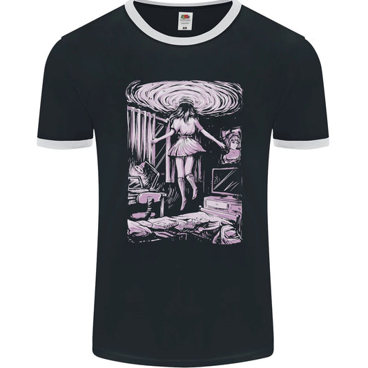 Multiverse 3rd Dimension SCI-FI Universe Mens Ringer T-Shirt FotL