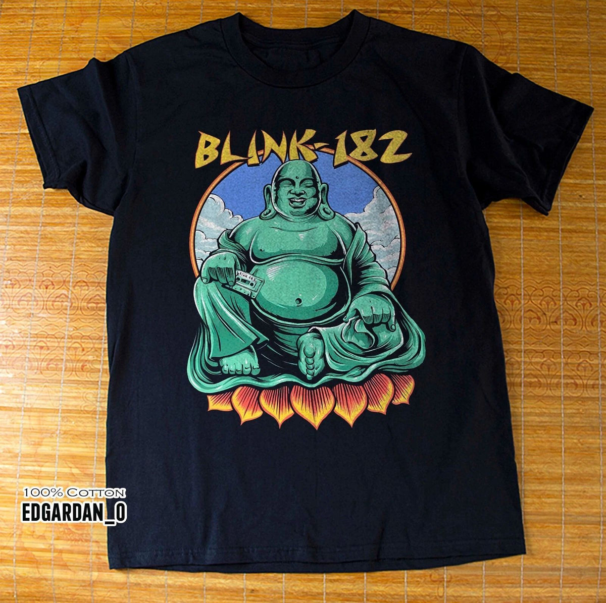 Blink-182 Buddha Punk Rock Music Unisex Black T-shirt Size S-5XL