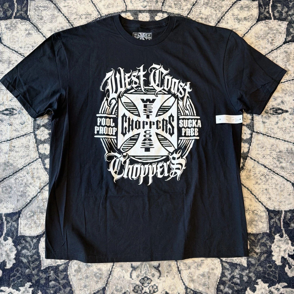 West Coast Choppers Men's T-Shirt Short Sleeve XL Jessie James Vintage Style NWT