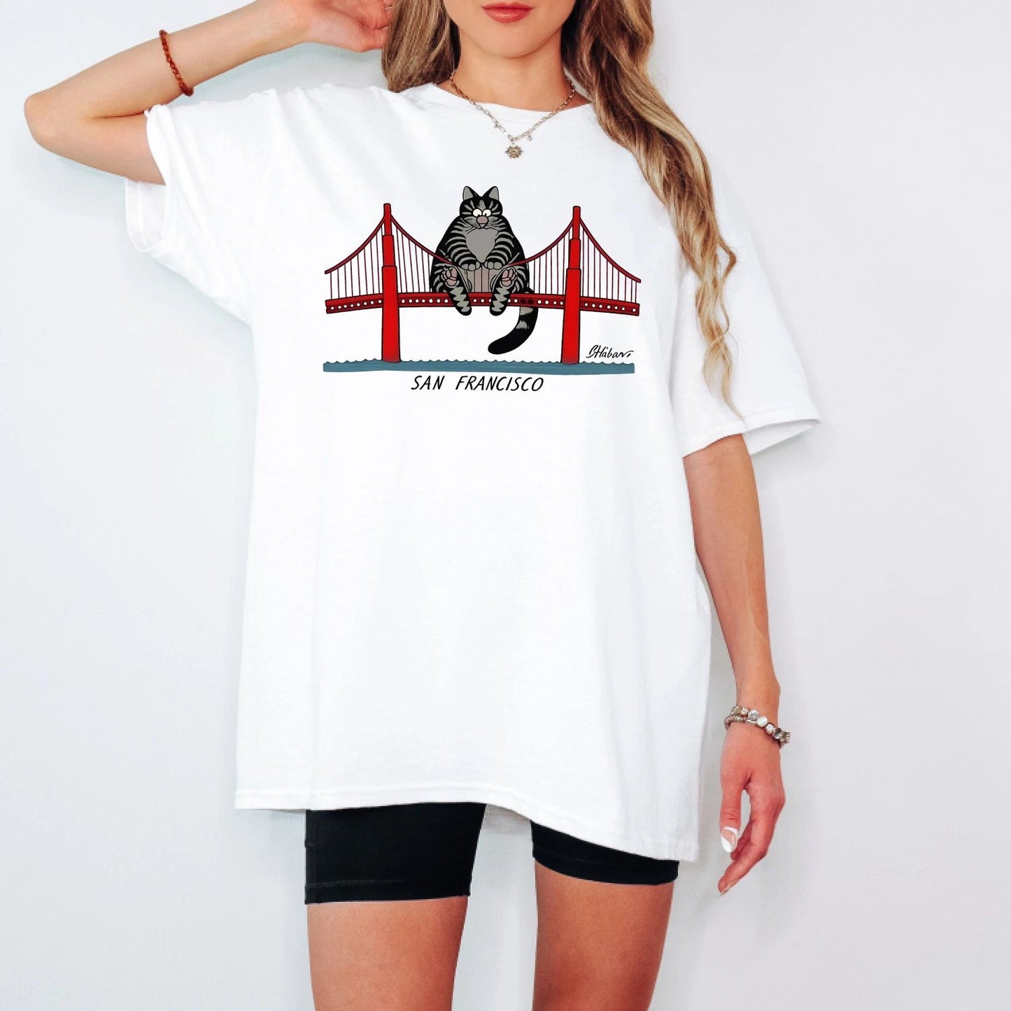 Project Hail Mary Cat Shirt, Golden Gate Bridge Retro Sci-Fi Graphic Tee