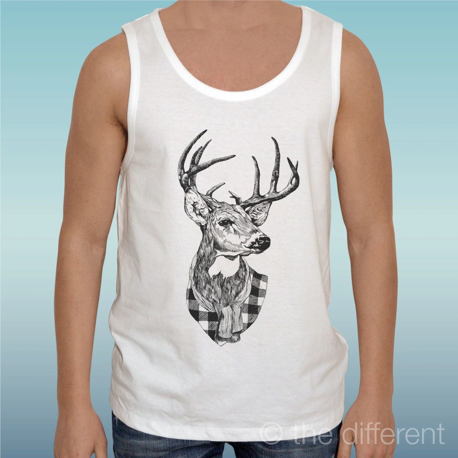 Canotta T-Shirt " Deer " Gift Idea Road To Happiness