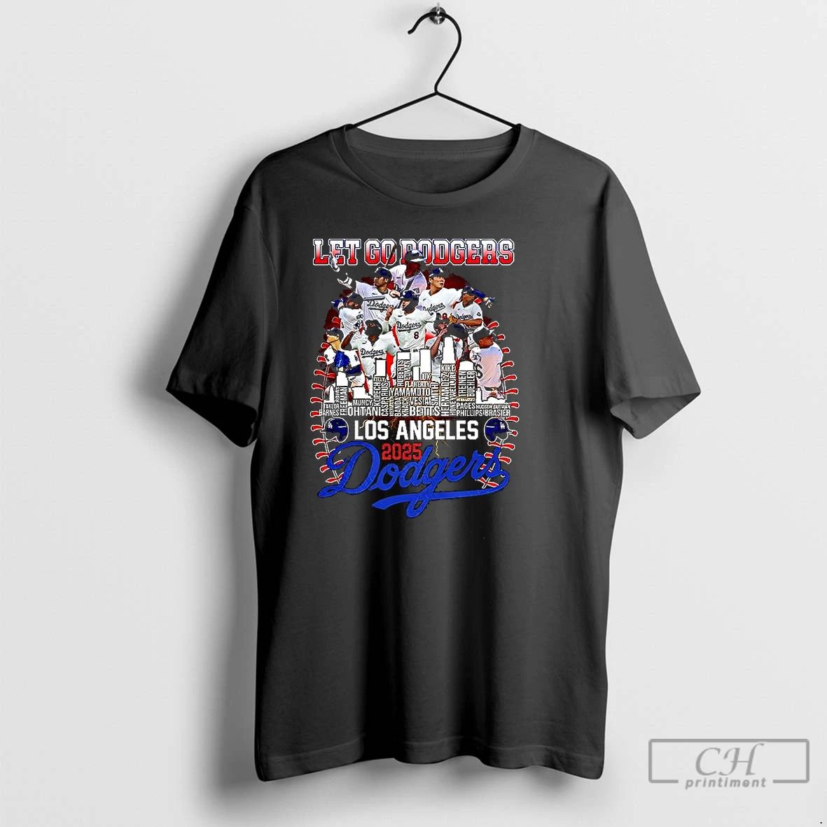 Classic Lets Go Los Angeles Dodgers 2025 National League Champions T Shirts