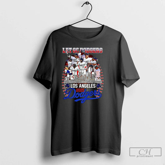Classic Lets Go Los Angeles Dodgers 2025 National League Champions T Shirts