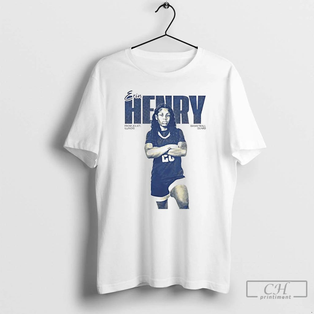 Premium Erin Henry From Joliet Illinois Basketball Guard Vintage Christmas T Shirts