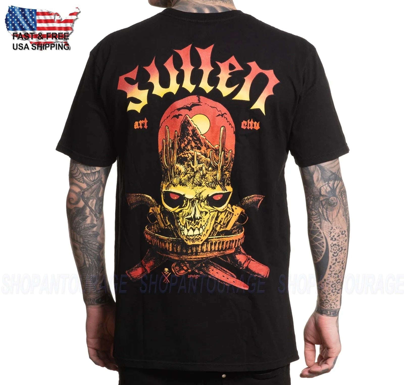 Sullen Art Collective Armada Premium Fit SCM7155 T-Shirt Per Uomo