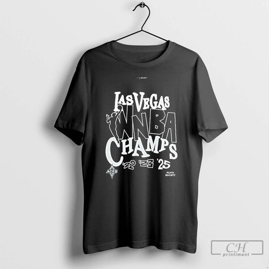 Premium Las Vegas Aces Playa Society 2025 Wnba Finals Champions Premium T Shirts