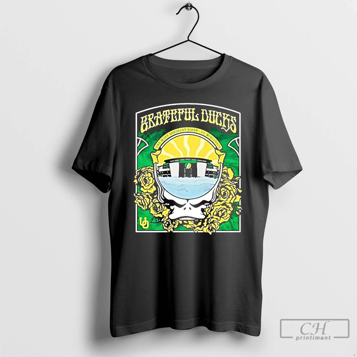Classic Grateful Ducks University Of Oregon T Shirts
