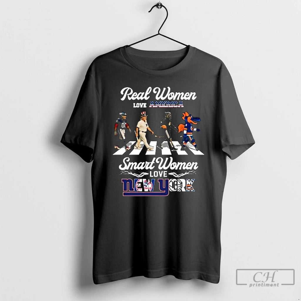 Classic Real Women Love America Smart Women Love New York City Sports Giants Yankees Nets