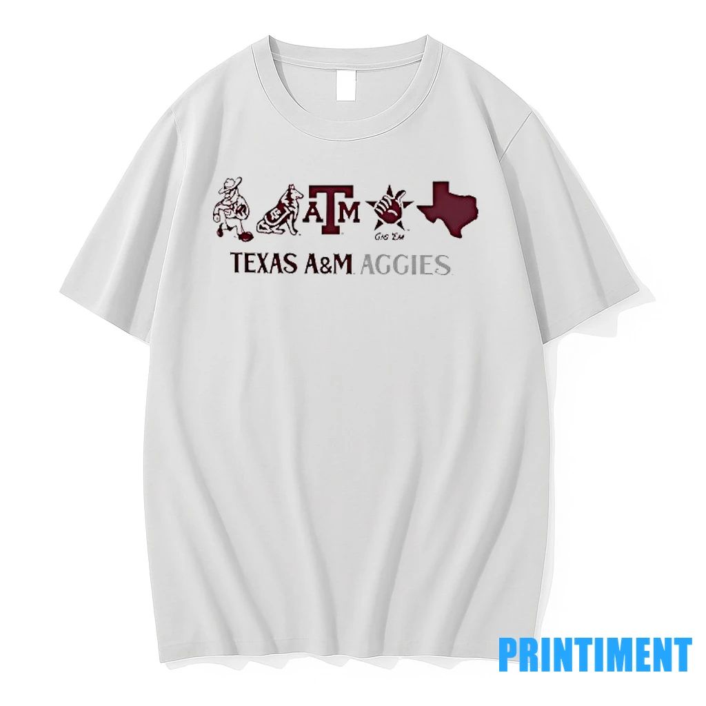 Texas Am Aggies Mascot Line Up Tshirts Sweater