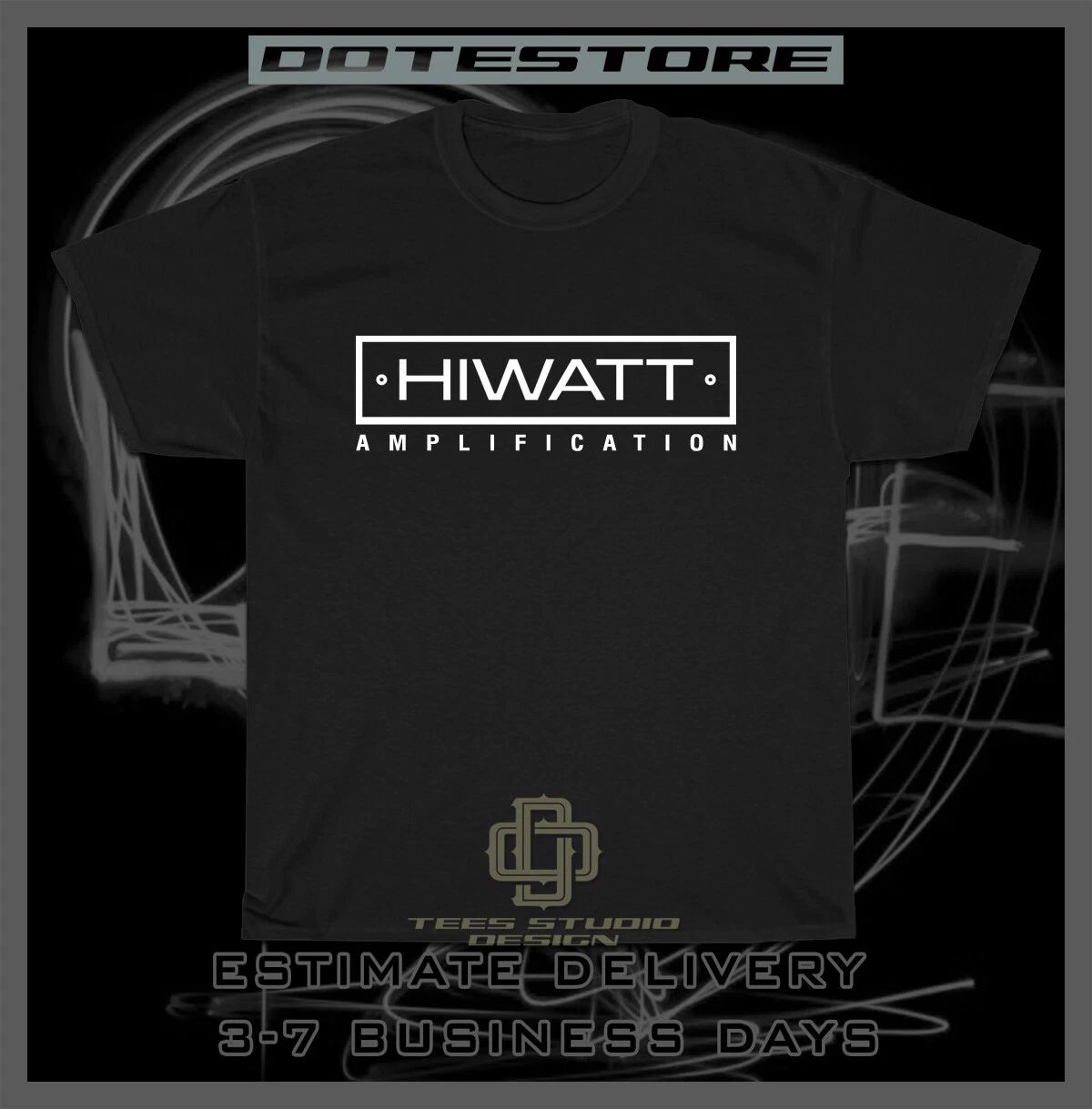 Tee Shirt Hiwatt Amplifiers Logo Men's T-Shirt American Dotees Tee Shirt