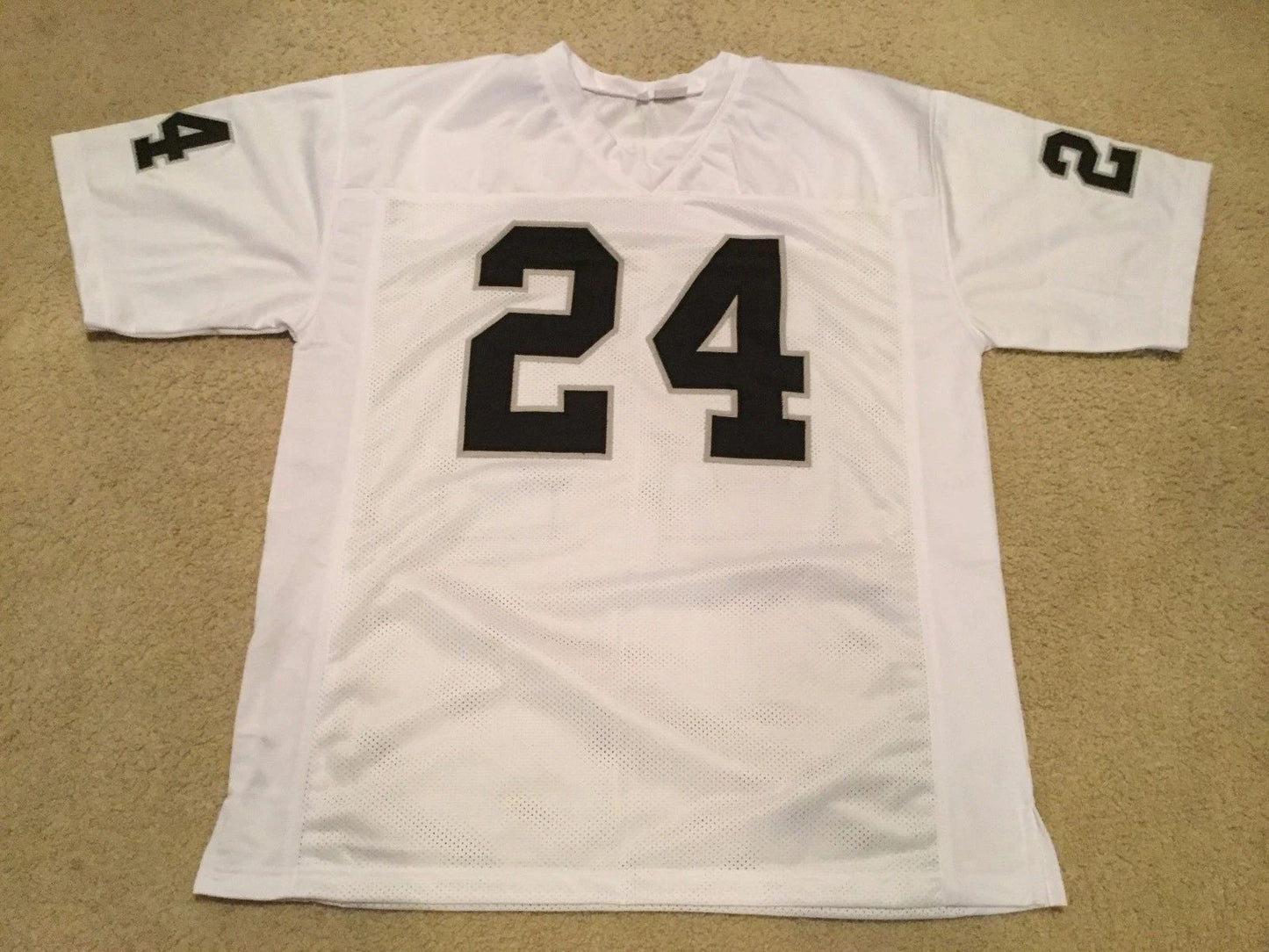 Custom Charles Woodson White Mesh Football Jersey