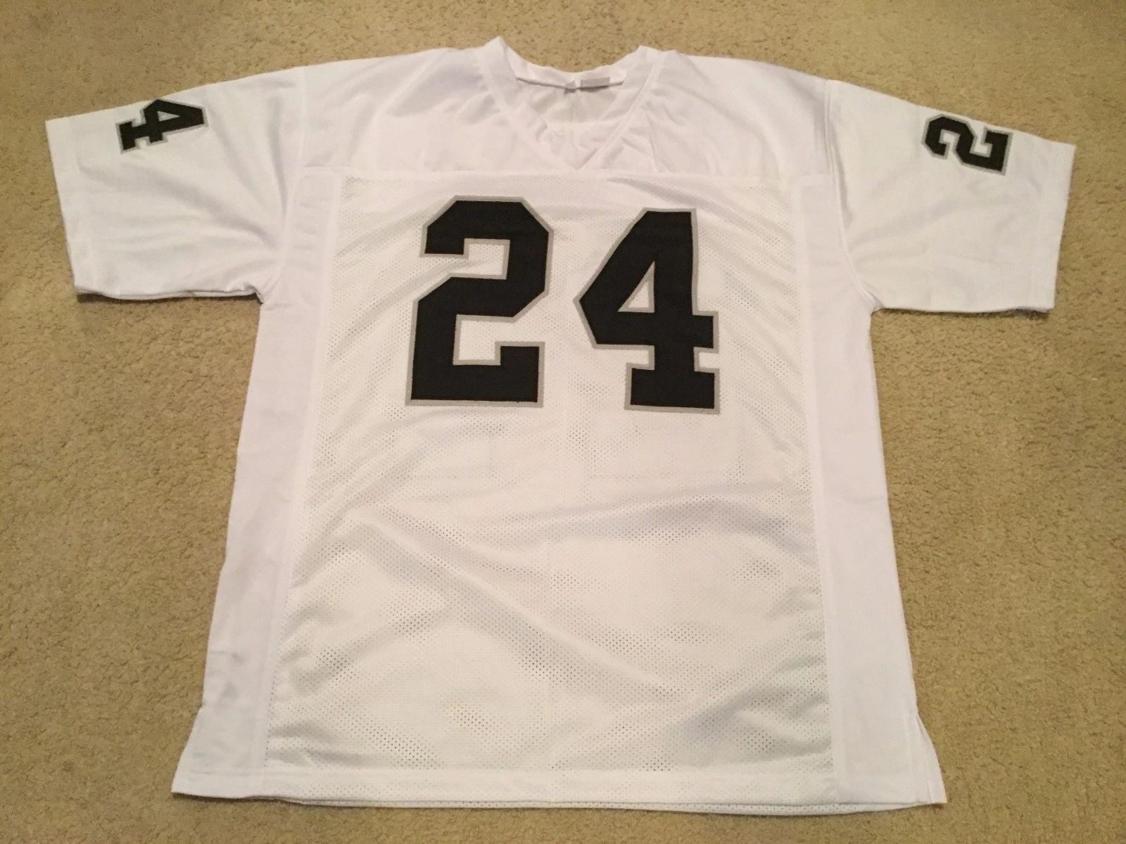 Custom Charles Woodson White Mesh Football Jersey