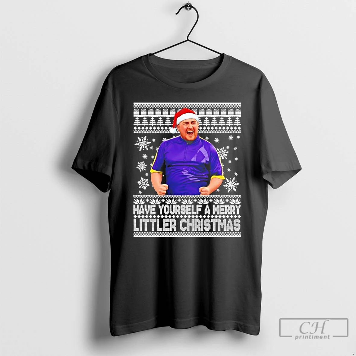 Classic Luke Littler Have Yourself A Merry Littler Christmas T Shirts