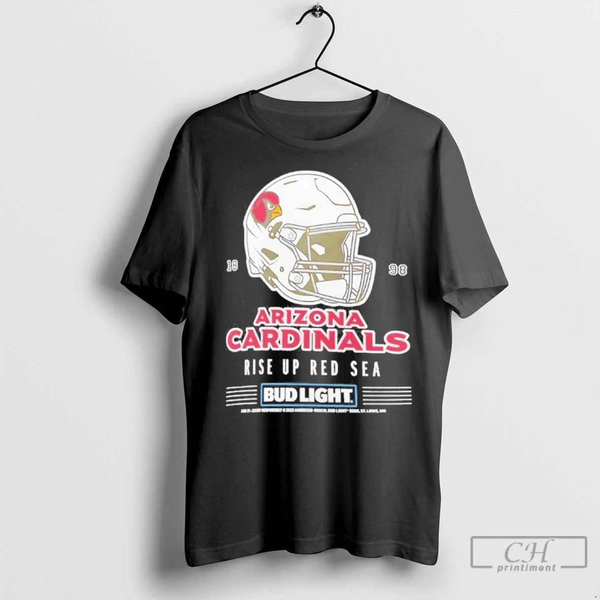 Premium Bud Light X Arizona Cardinals Rise Up Red Sea Helmet