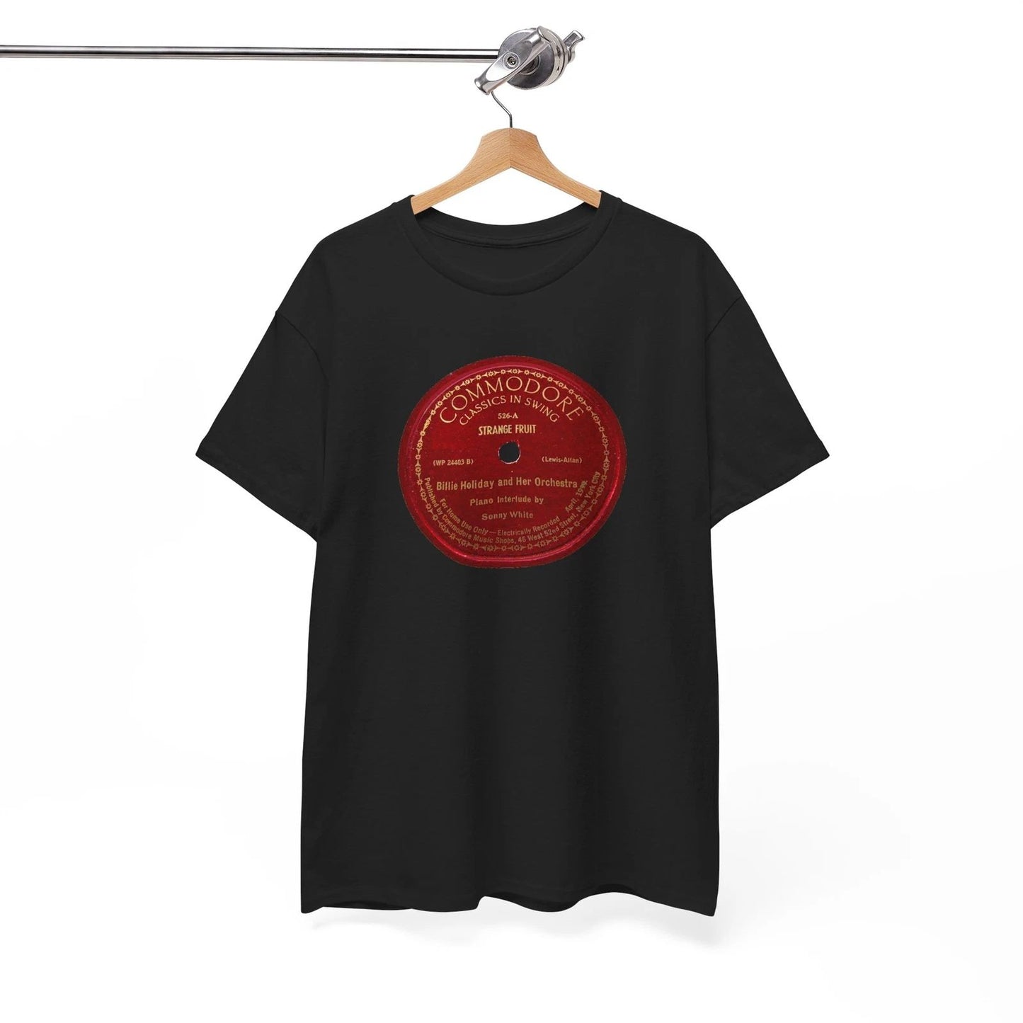 Retro Classic Jazz 78rpm Tee Billie Holiday Strange Fruit NWT S-5XL