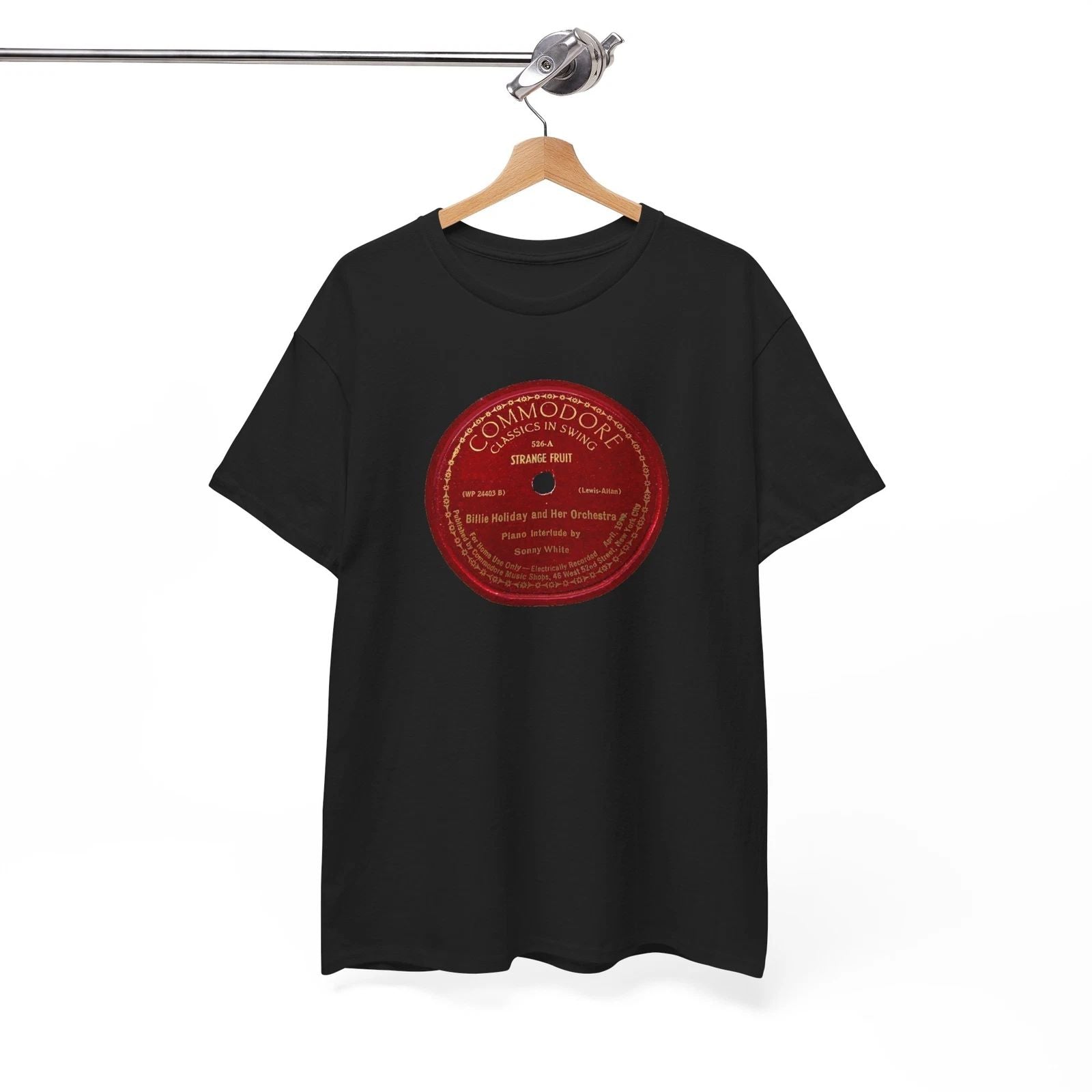 Retro Classic Jazz 78rpm Tee Billie Holiday Strange Fruit NWT S-5XL