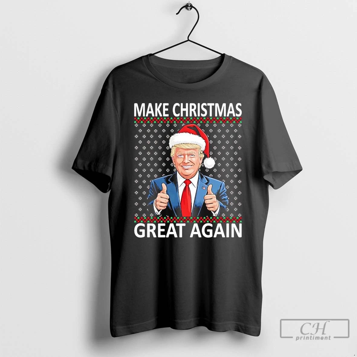 Premium Santa Trump Make Christmas Great Again T Shirts