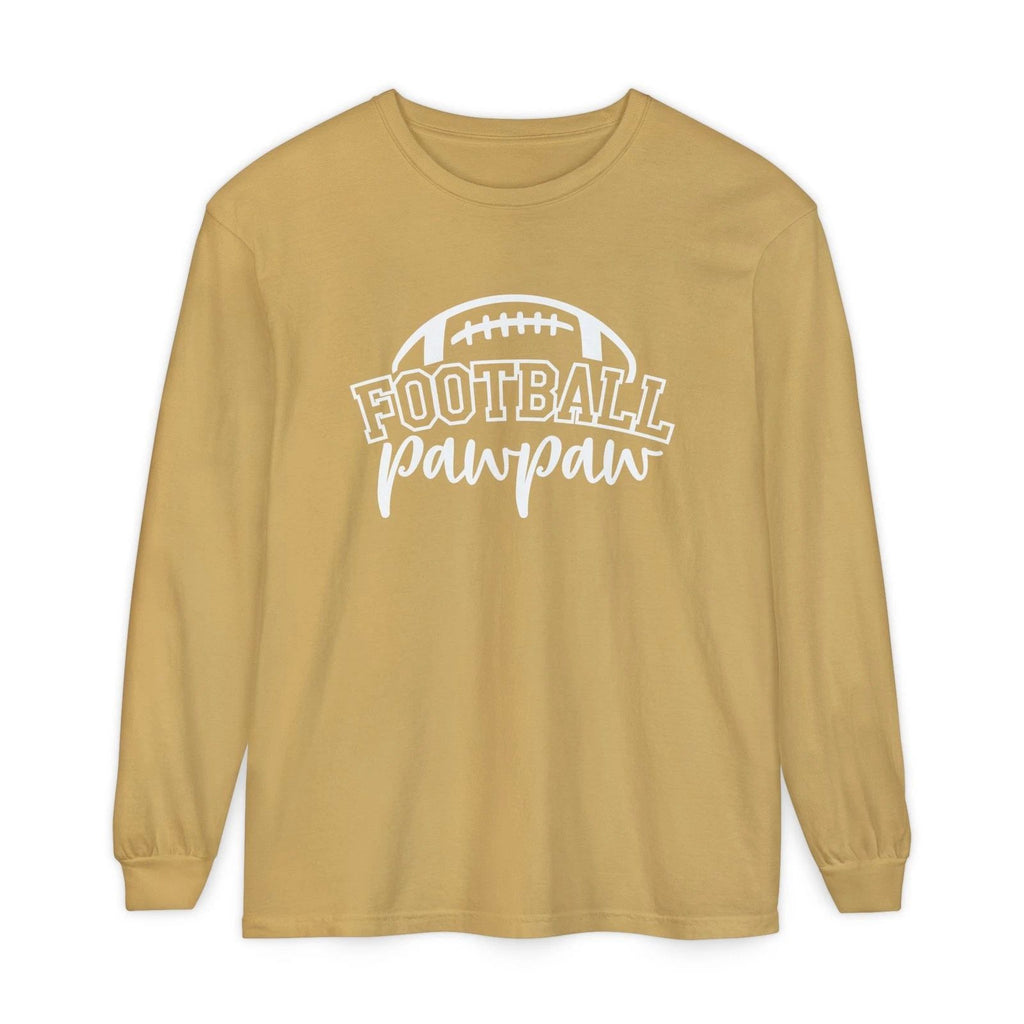 Football Pawpaw Long Sleeve Tee — Dad/Grandpa Game Day Shirt